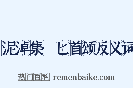 泥淖集·匕首颂反义词是什么意思的图片